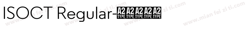 ISOCT Regular字体转换